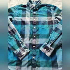 OLD NAVY Men's Button Up Shirt Size Large Slim Fit  Long Sleeves